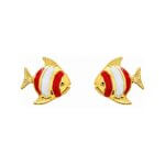 Boucles d'oreilles Enfant Or jaune Poisson ROBBEZ MASSON