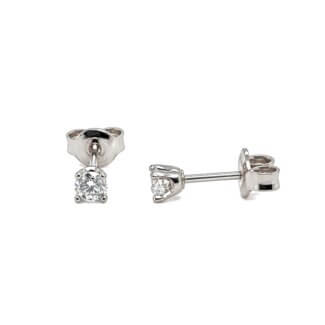 Boucles d'oreilles Femme Or blanc et Diamants HAMPTONS by THOMAS JAVON