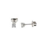 Boucles d'oreilles Femme Or blanc et Diamants HAMPTONS by THOMAS JAVON