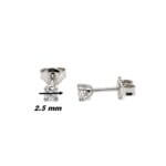 Boucles d'oreilles Femme Or blanc et Diamants HAMPTONS by THOMAS JAVON, diamètre.