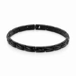Bracelet Homme Acier noir inoxydable ROCHET