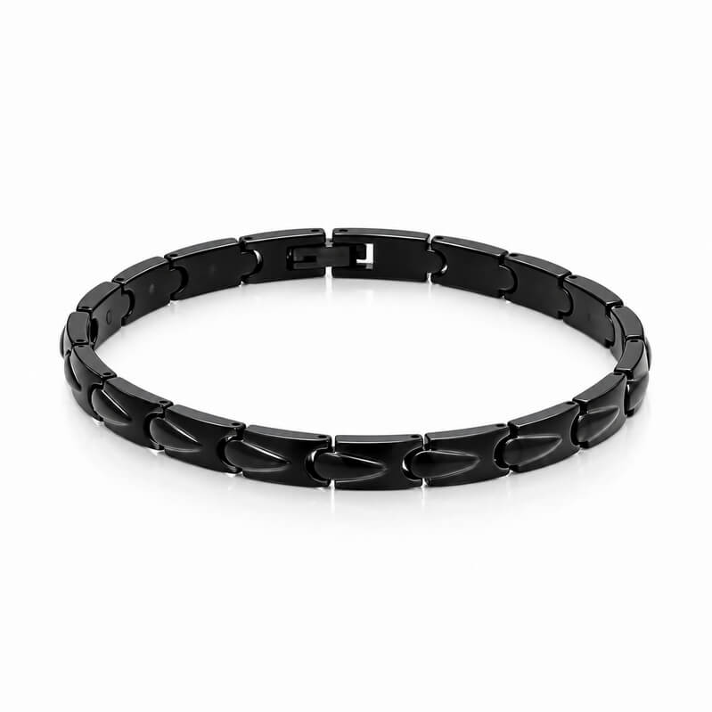 Bracelet Homme Acier noir inoxydable ROCHET