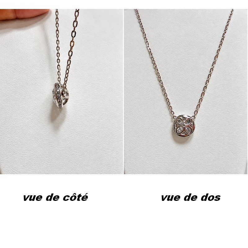 Collier Or blanc et Diamants HAMPTONS by Thomas JAVON, autre vue.