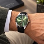 Montre Homme FESTINA cuir cadran vert F20512/5, portée
