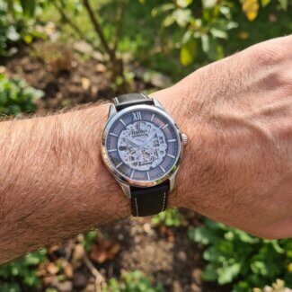 Montre Homme FESTINA Automatique cuir noir F20793/1, portée