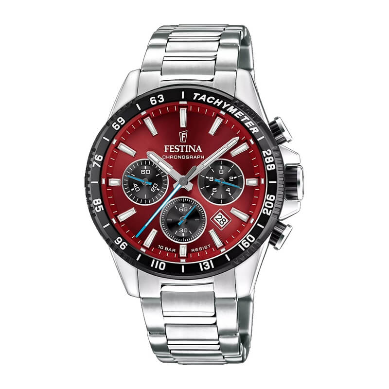 Montre Homme Chronographe grenat FESTINA Acier F20560/7