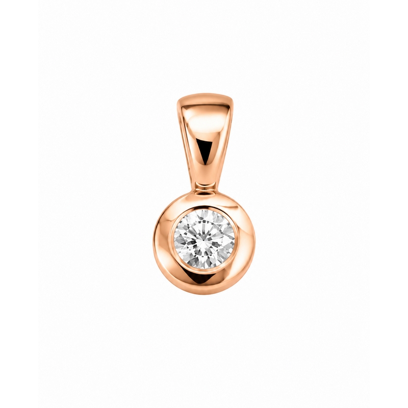Pendentif Or rose et Diamant HAMPTONS Thomas JAVON