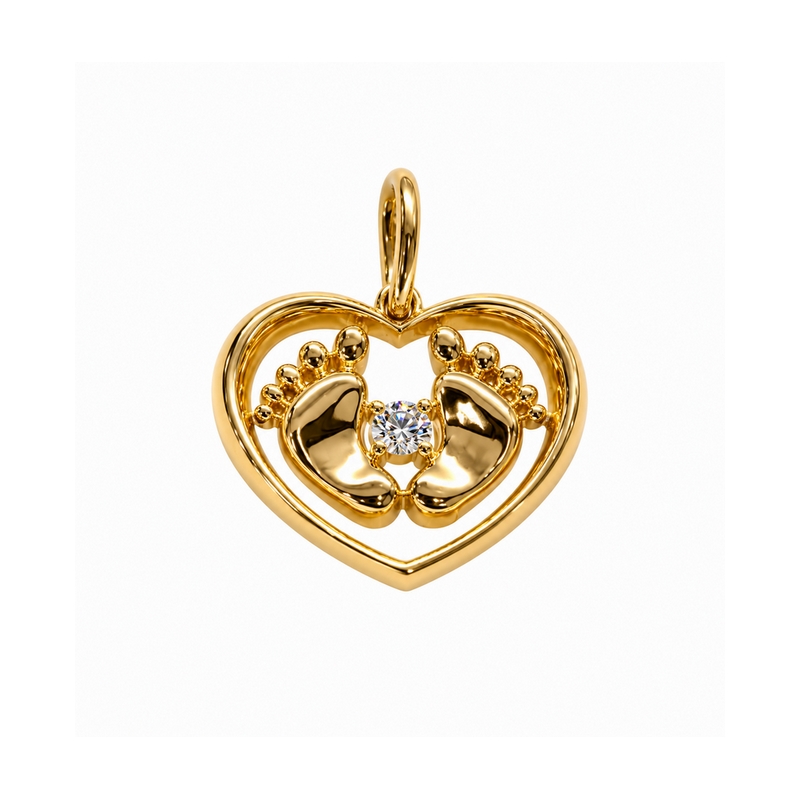 Pendentif Pieds Or jaune et Diamant HAMPTONS Thomas JAVON