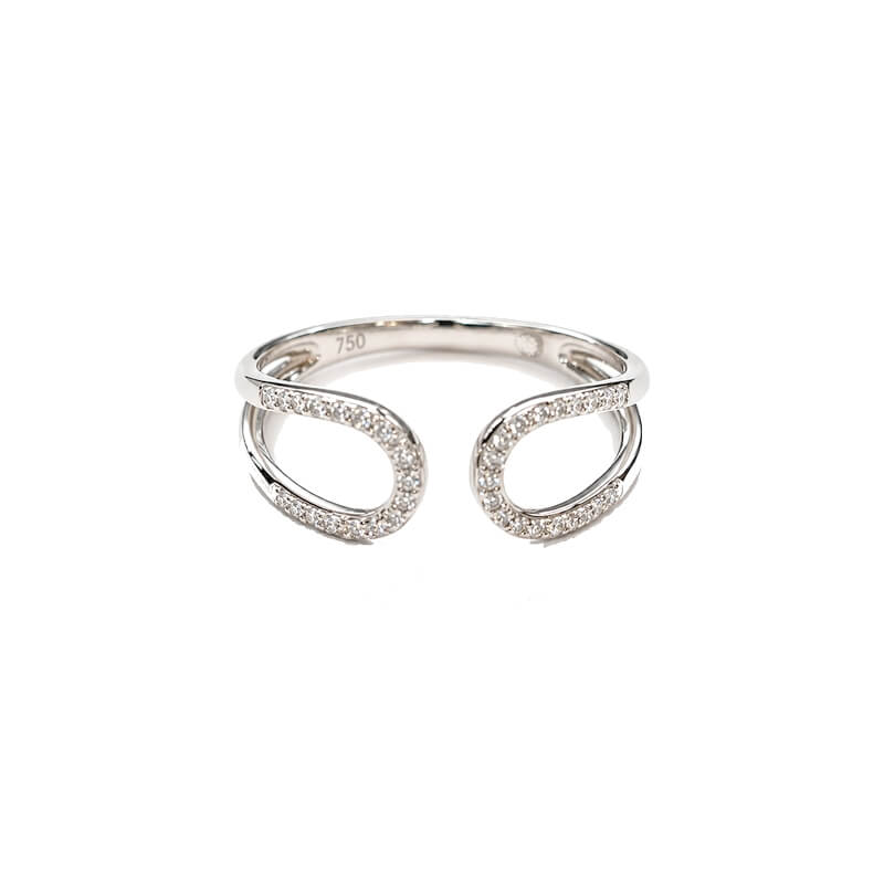 Bague Or blanc et Diamants THOMAS JAVON