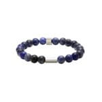 Bracelet Homme Acier inoxydable et Lapis-lazuli ROCHET