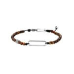 Bracelet Homme Acier inoxydable et Œil de tigre