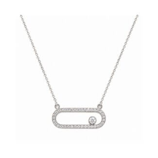 Collier Or blanc et Diamants HAMPTONS by Thomas JAVON